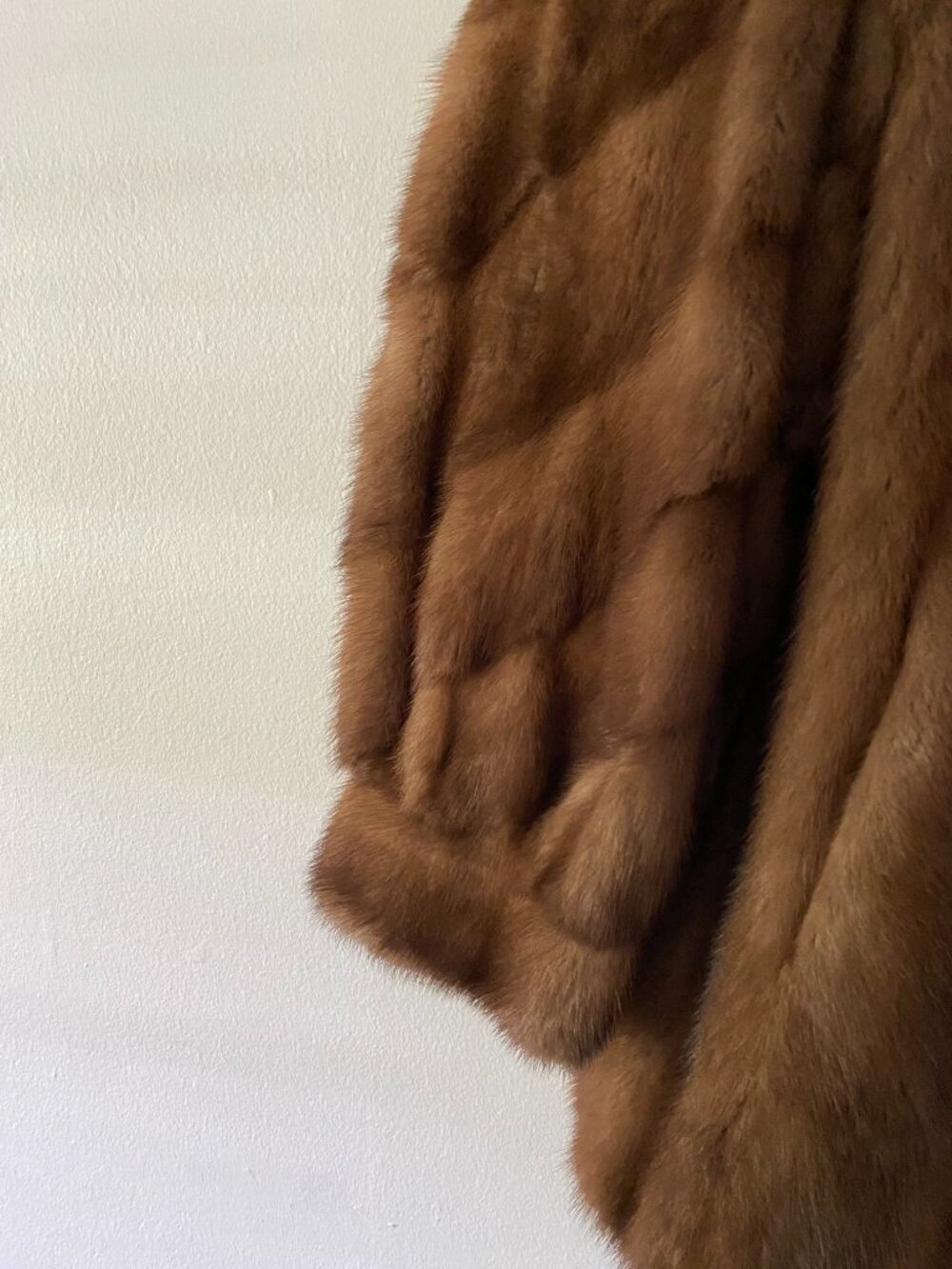 Vintage Henig Furs Light Brown Mink Cuffed Jacket S/M - Picture 2 of 10